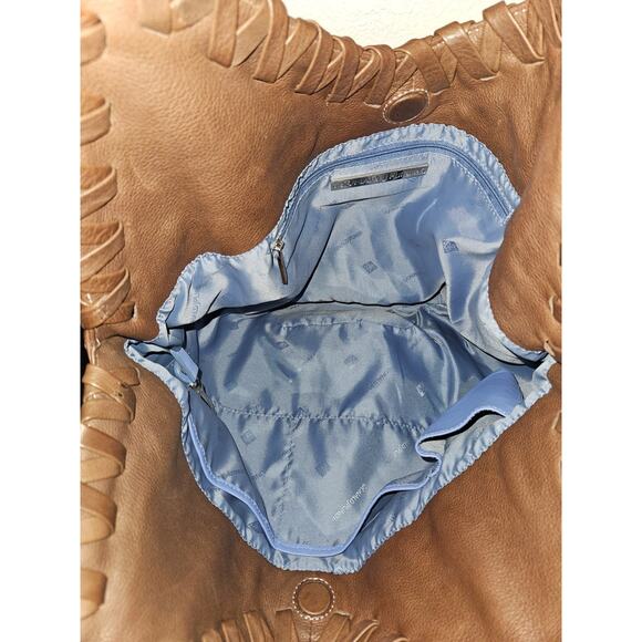 Donald J Pliner Marquis Brown Leather Hobo Handbag 21x15x5 - Picture 16 of 16